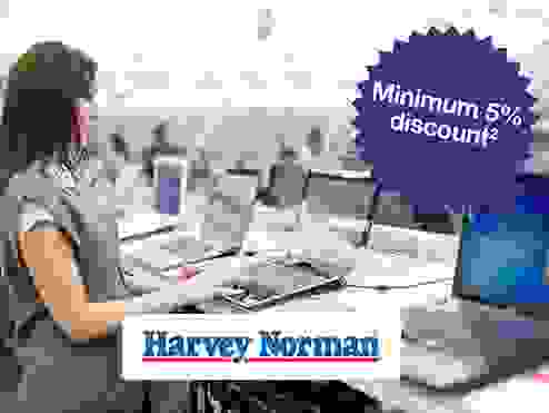 A women shopping for a new laptop at harvey norman